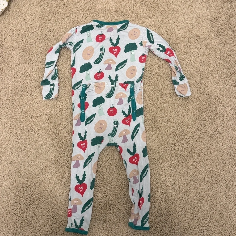 Kickee Pants Veggie Print Romper